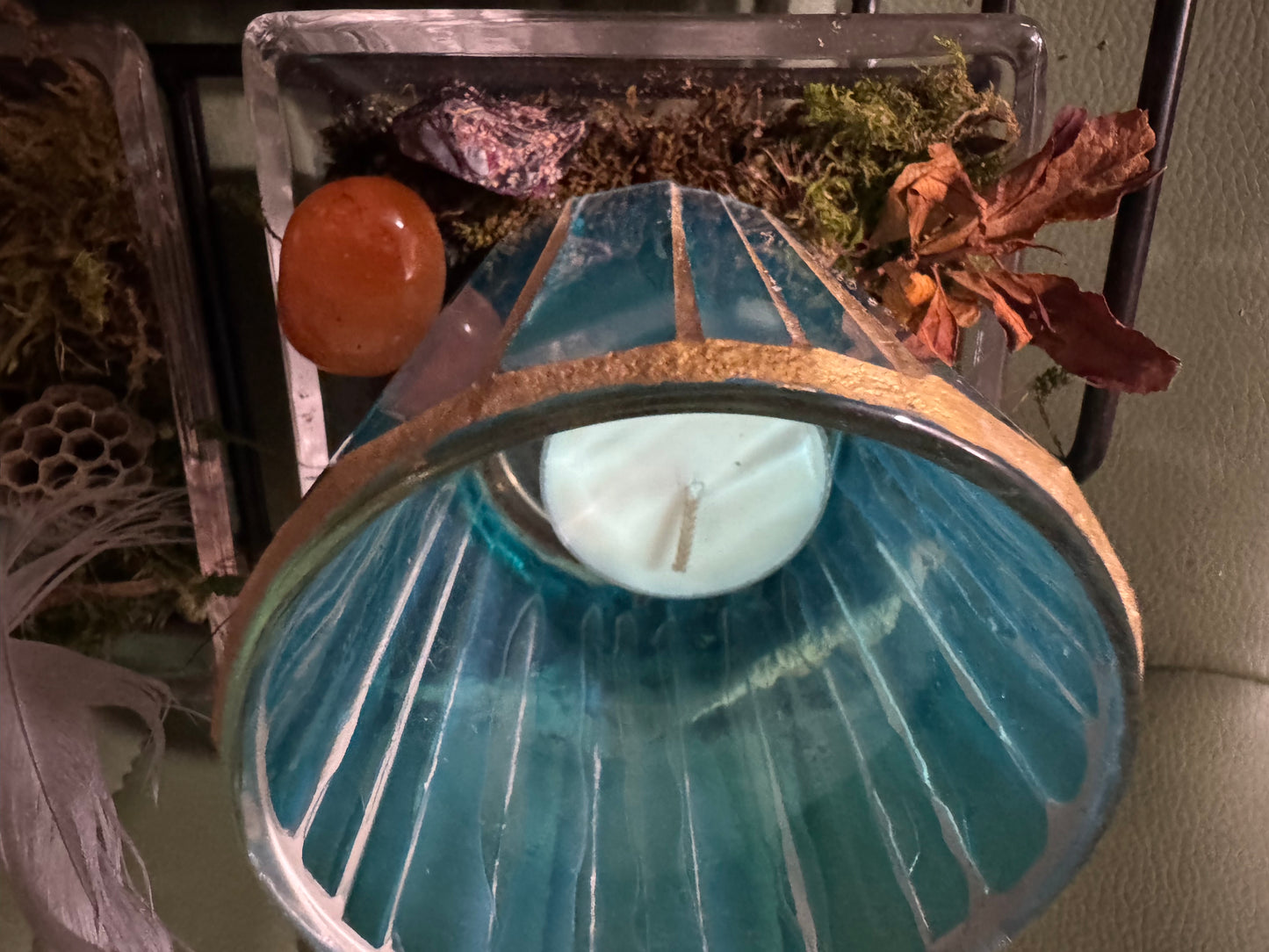 Four Elements Garden – Moss Altar for Earth, Air, Fire & Water